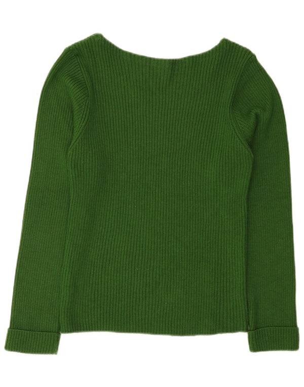 Maglione maglione con scollo a barca da donna Guess UK 8 piccolo verde