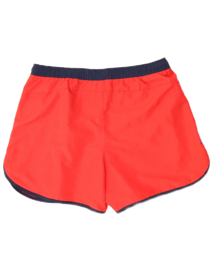 Pantaloni scurți sport grafic REEBOK pentru bărbați, poliester roșu mediu
