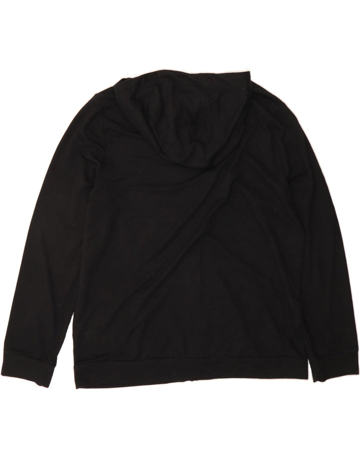 FILA Mens Zip Hoodie Sweater XL Black Polyester Vintage Fila and Second-Hand Fila from Messina Hembry 