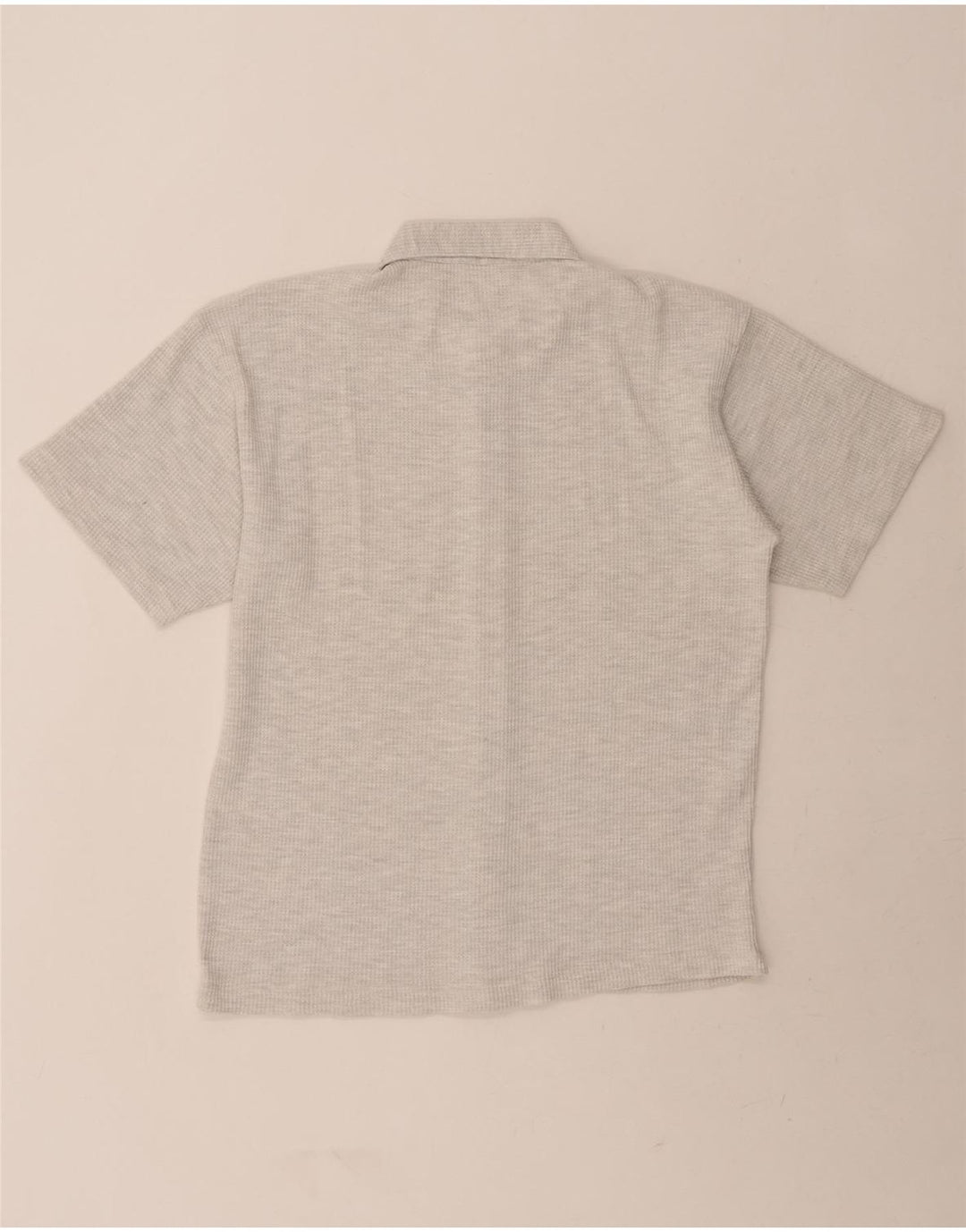 BASIC 3K SYSTEM  Mens Short Sleeve Shirt Large Grey Cotton Vintage BASIC 3K SYSTEM and Second-Hand BASIC 3K SYSTEM from Messina Hembry 