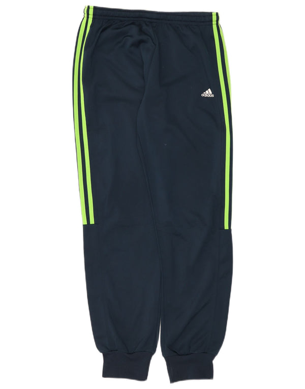 Adidas Mens Tracksuit Trousers Joggers UK 38/40 Medium Navy Blue Polyester