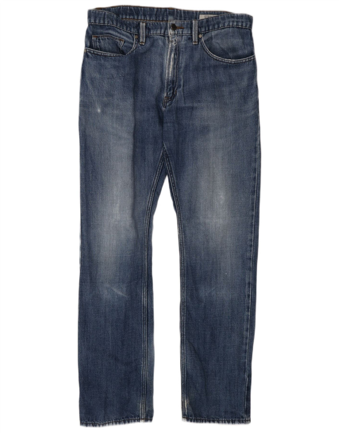 Marks & Spencer Mens Straight Jeans W32 L31 Blue Cotton