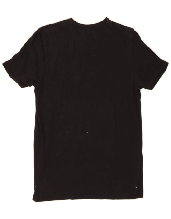 LEVI'S Womens T-Shirt Top UK 12 Medium Black Cotton Vintage Levi's and Second-Hand Levi's from Messina Hembry 