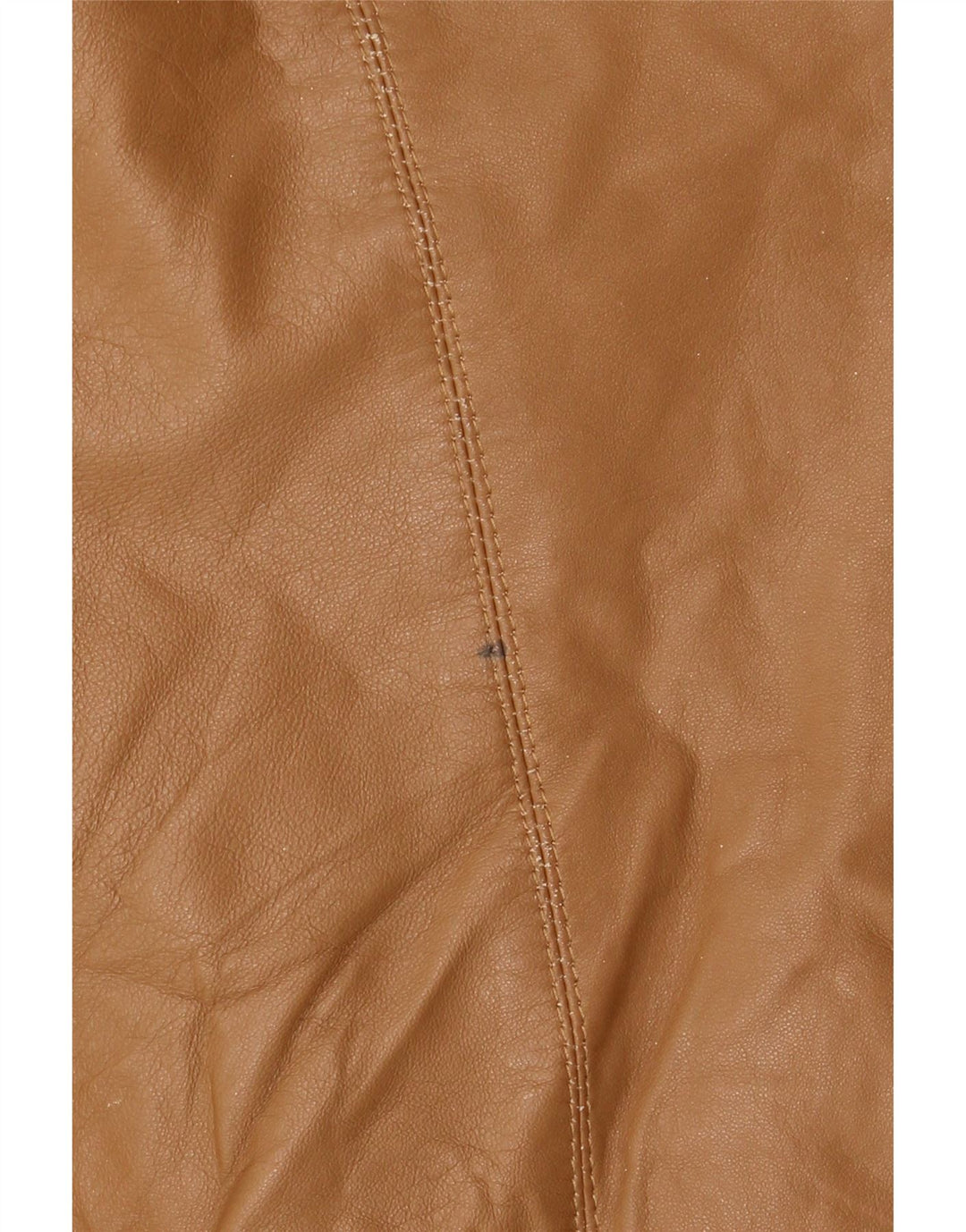 Vintage Womens Leather Jacket IT 48 XL Beige Leather