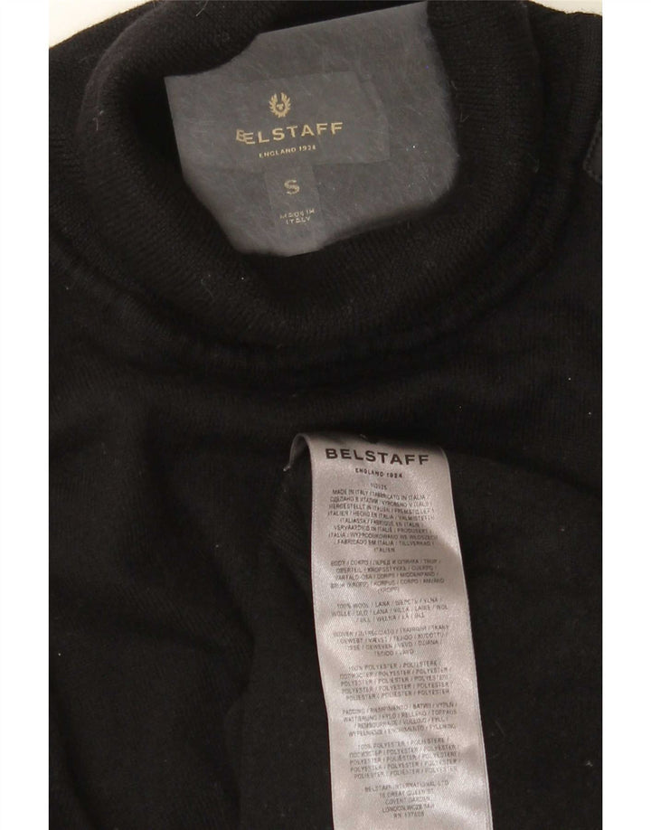 Belstaff Herre rullehals sweater lille sort uld