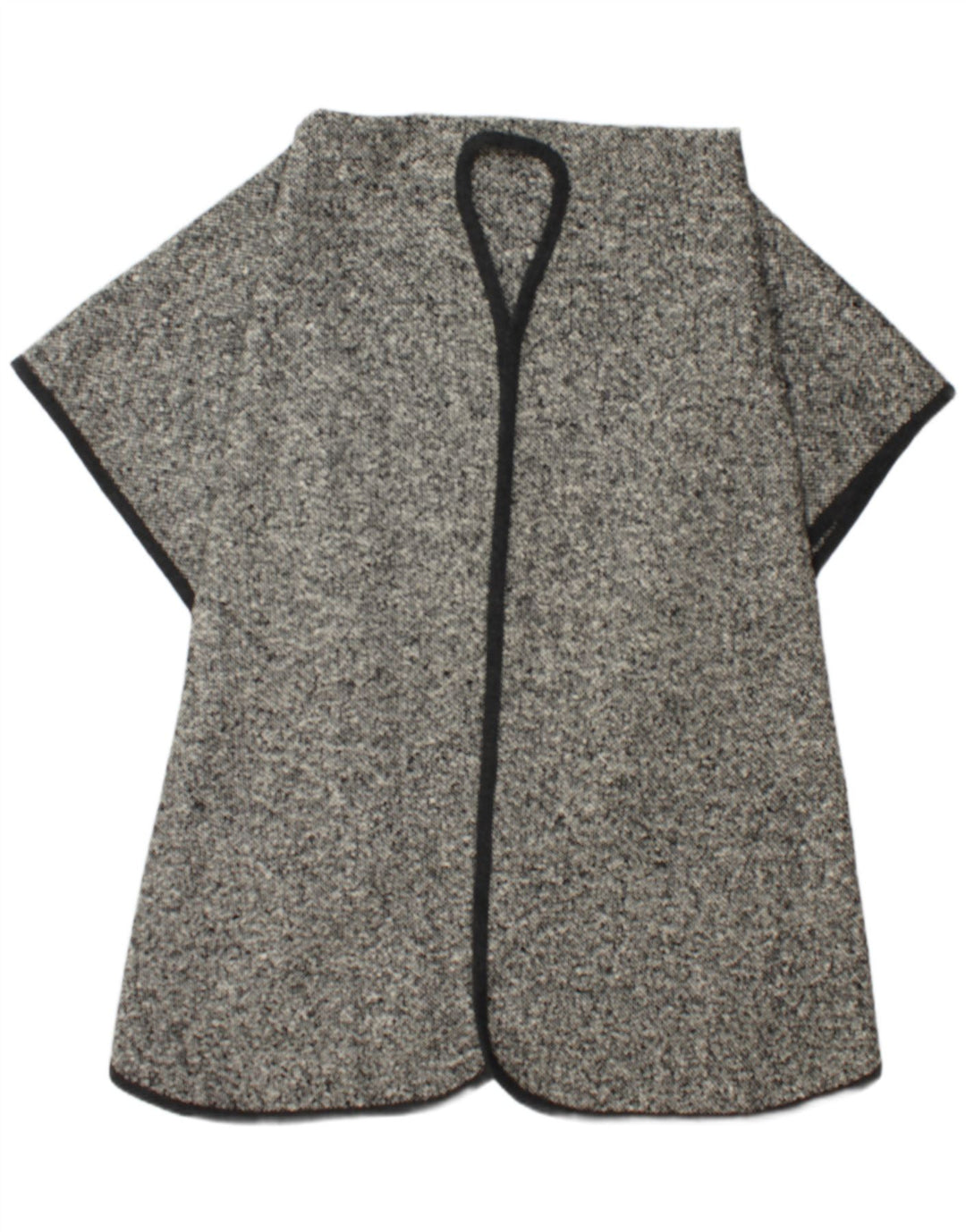 Vintage Womens Cape Coat One Size Grey Flecked
