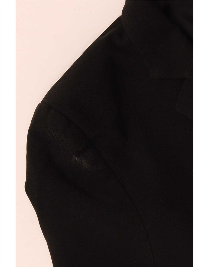 Marks & Spencer Boys 2 Button Blazer Jacket 12-13 Years Black Polyester