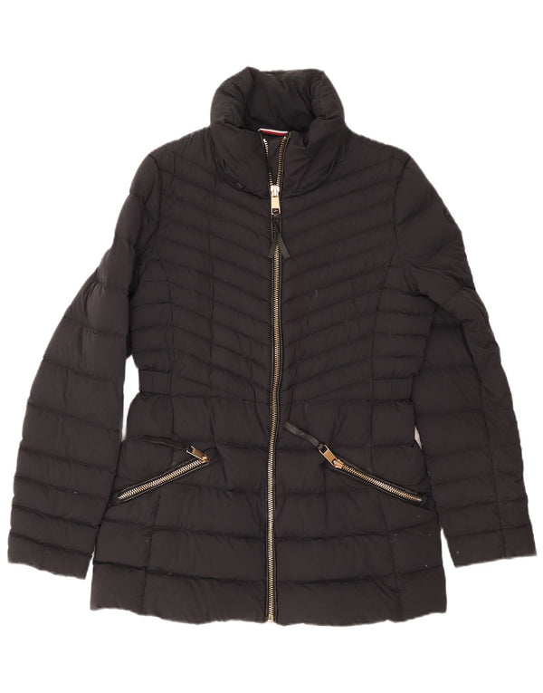 Tommy Hilfiger Γυναικείο μπουφάν με επένδυση UK 12 Medium Navy Blue Polyamide