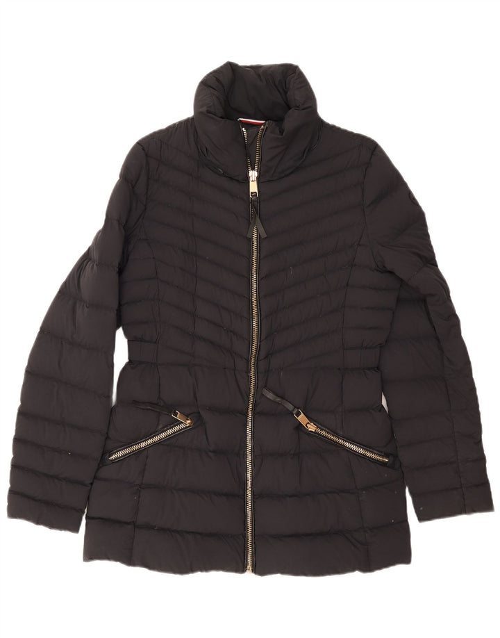 Tommy Hilfiger Γυναικείο μπουφάν με επένδυση UK 12 Medium Navy Blue Polyamide
