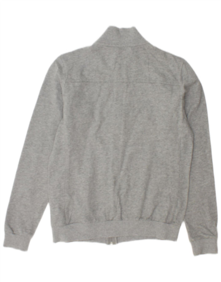 Nike Womens Tracksuit Top Jacket UK 12/14 Medium Grey Flecked Cotton
