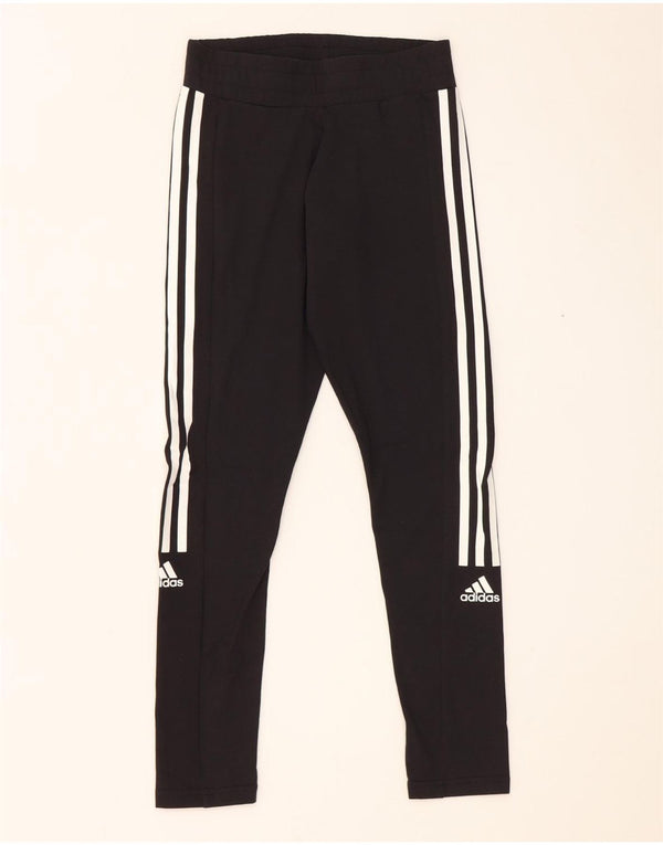 Adidas Femmes Aeroready Leggings UK 4/6 XS Noir Coton