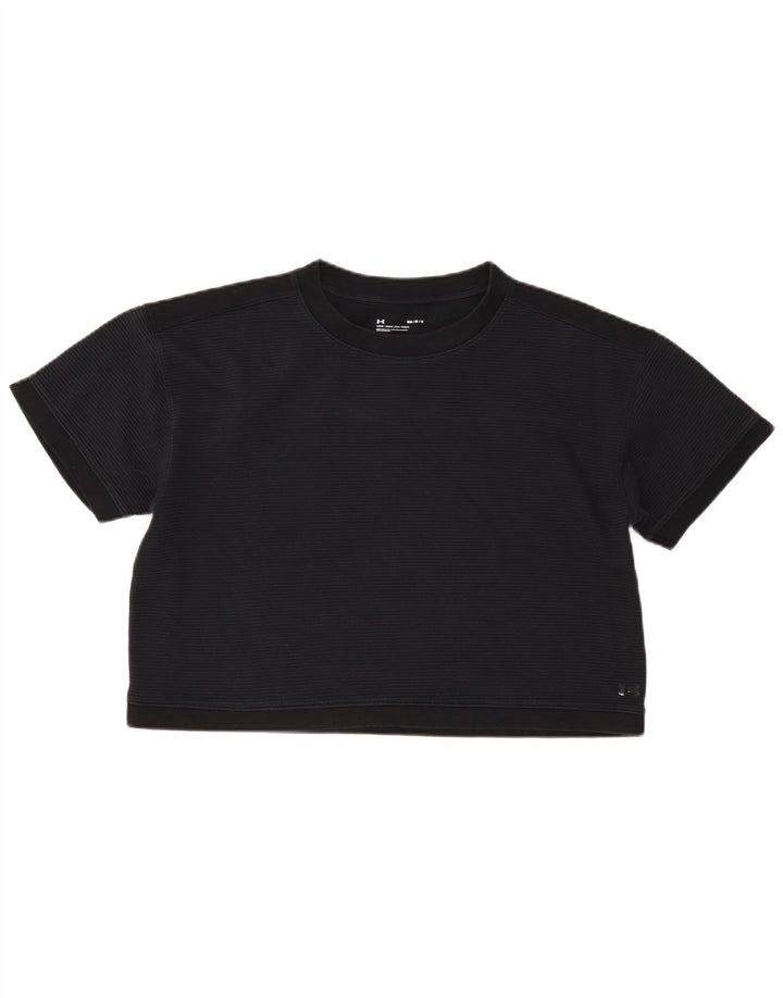 Under Armour Womens Oversized Graphic T-Shirt Top UK 14 Medium Black