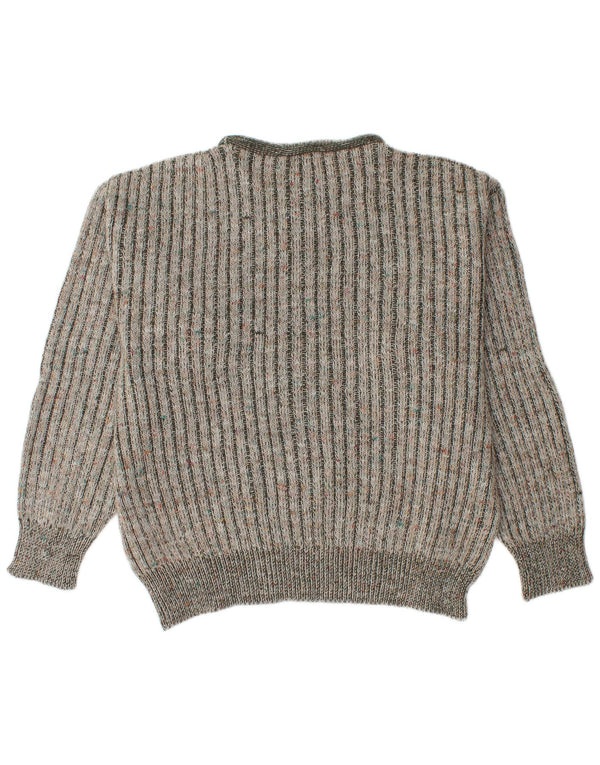 Vintage Mens Crew Neck Jumper Sweater IT 48 Medium Green Acrylic