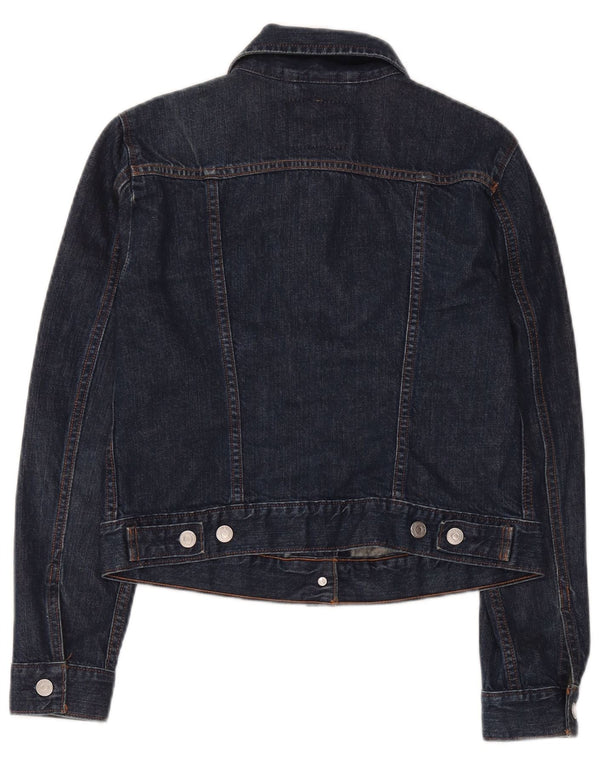 Damska kurtka dżinsowa Levi's Crop UK 12, średnia, granatowa, bawełniana