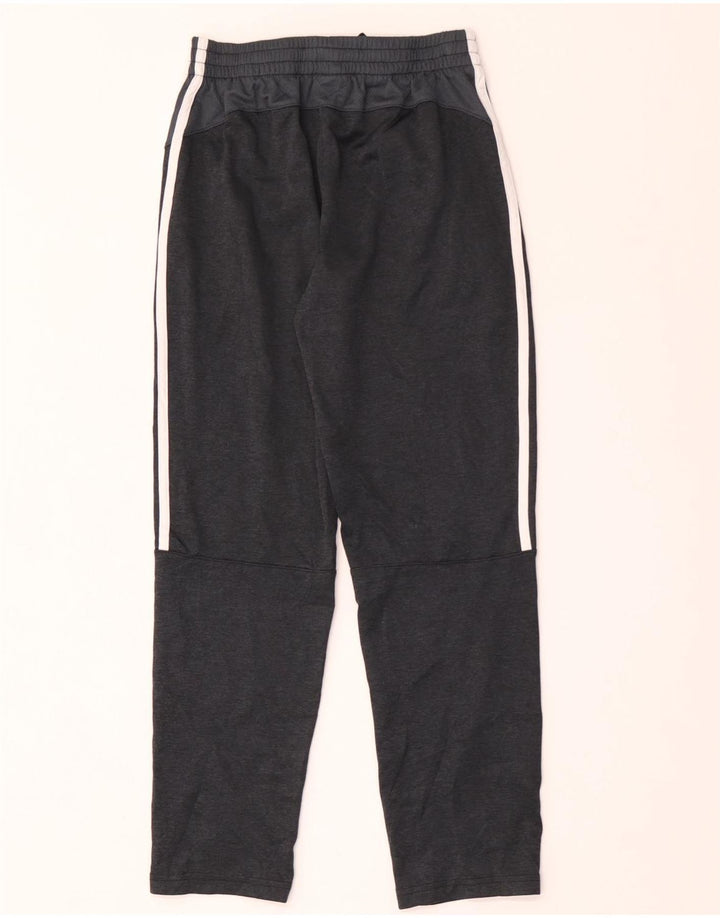 Adidas Boys Tracksuit Trousers 10-11 Years Medium Grey Polyester
