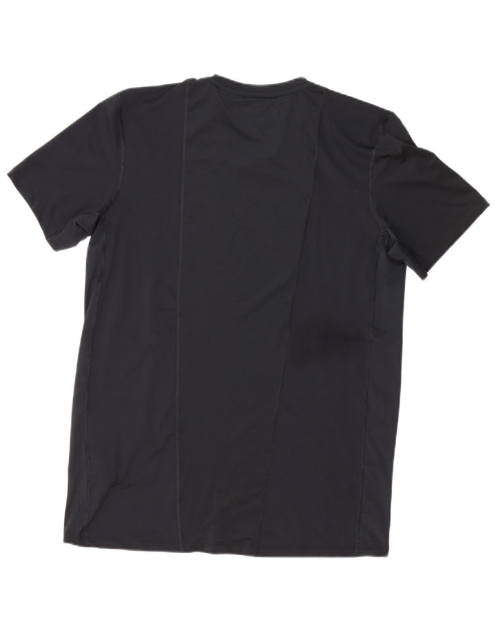 Adidas Mens T-Shirt Top Large Black Polyester