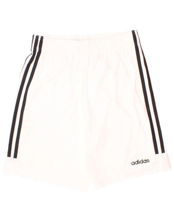 Adidas Boys Sports Shorts 13-14 År Hvid Polyester Sports