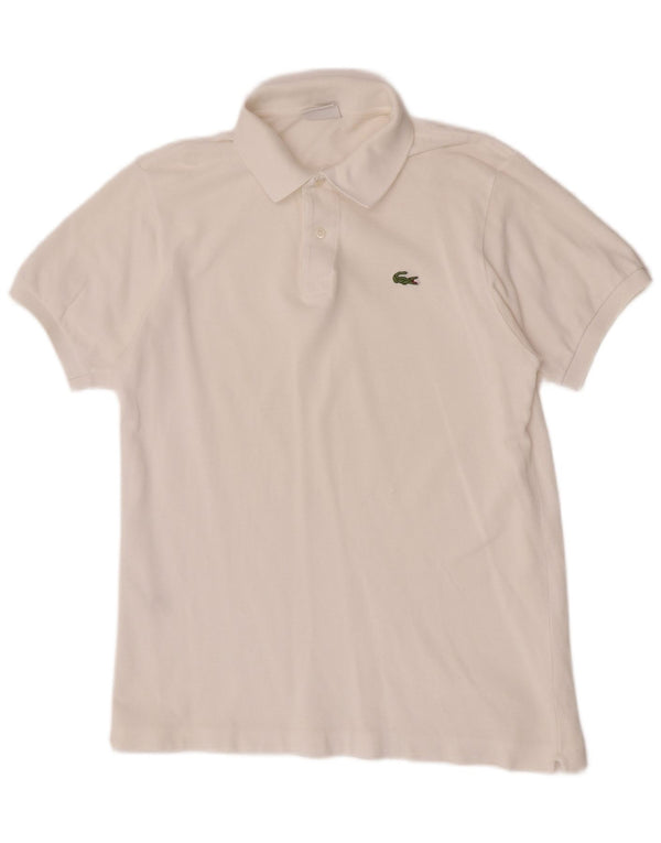 Lacoste herre poloskjorte str. 4 Medium hvid bomuld