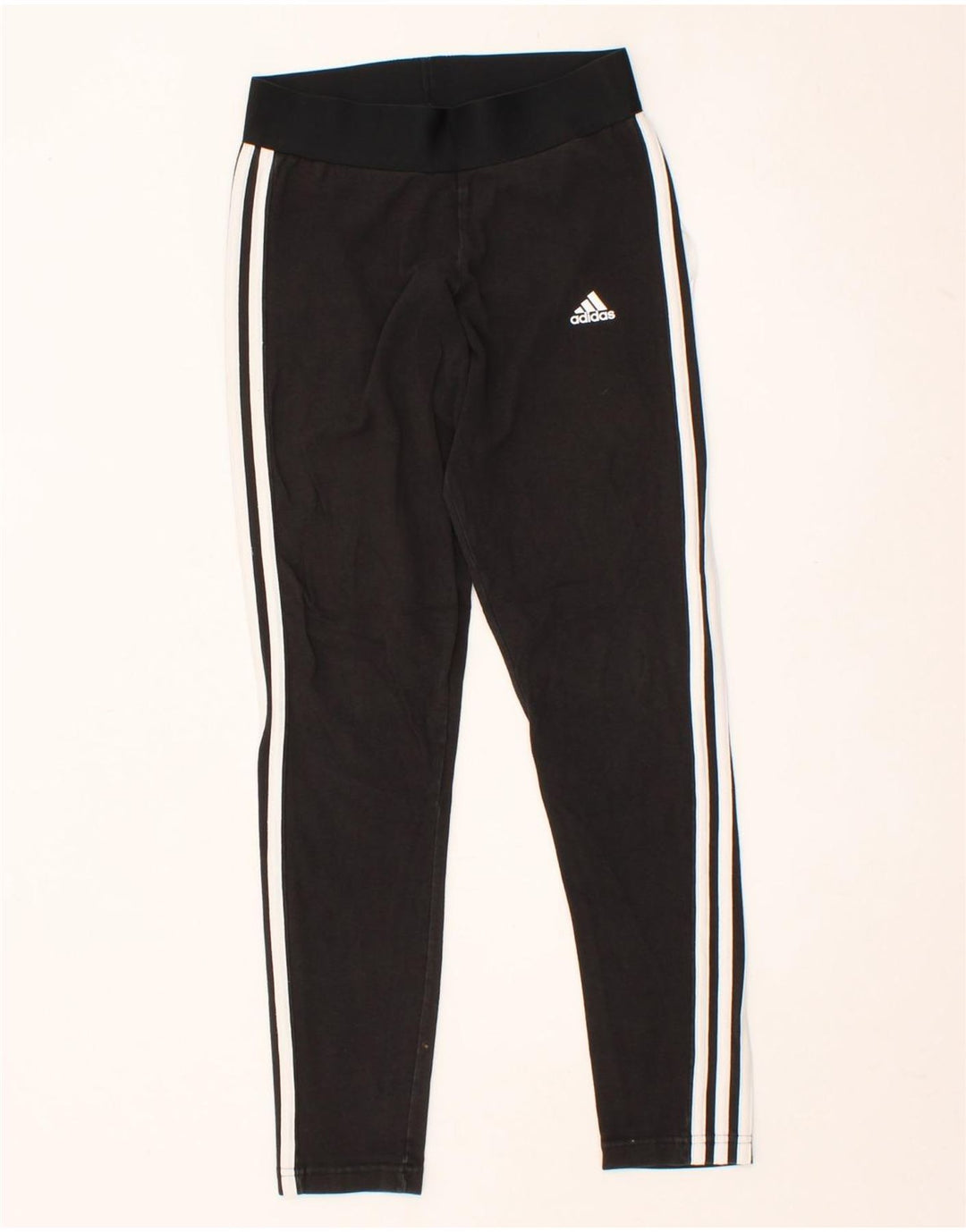 ADIDAS Womens Leggings UK 8/10 Small  Black Vintage Adidas and Second-Hand Adidas from Messina Hembry 