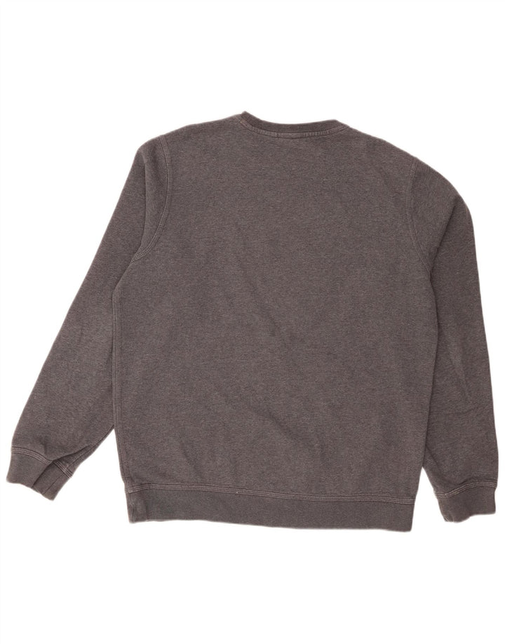 Felpa Nike Uomo Maglione Large Grigio Cotone