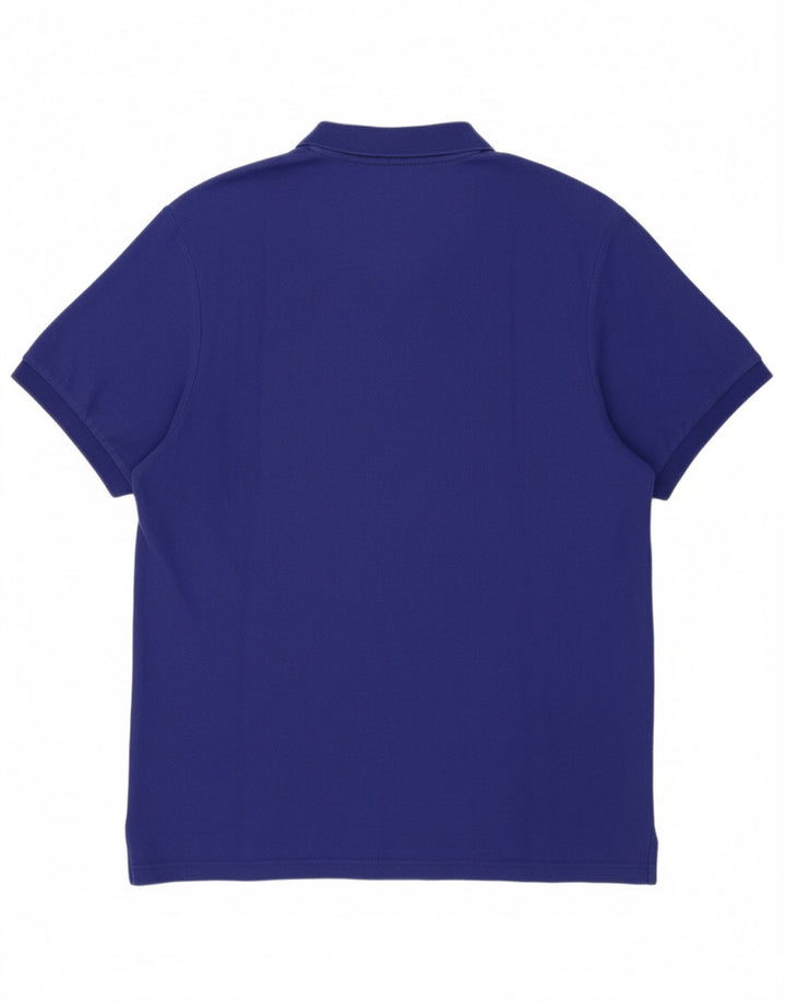 NIKE Mens Polo Shirt 2XL Blue Cotton