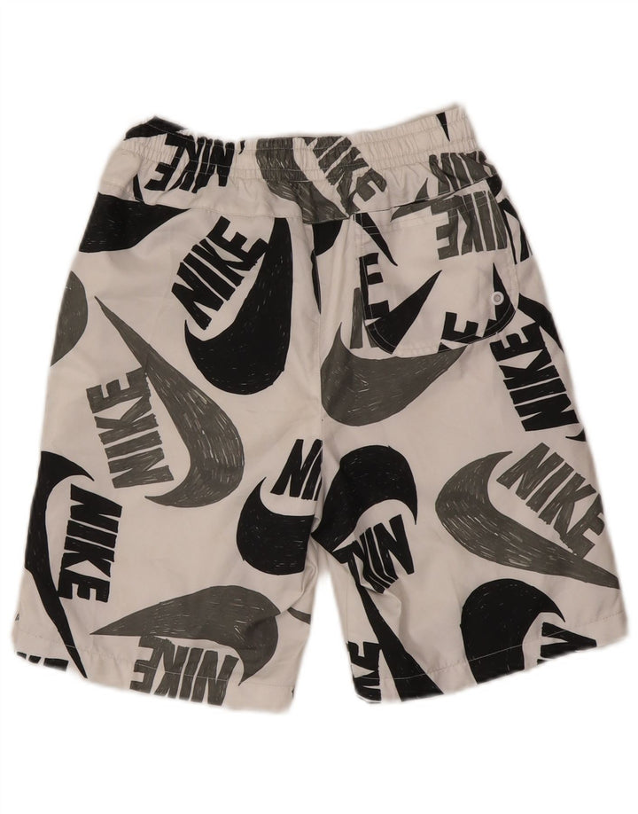 Chłopięce spodenki sportowe Nike z grafiką, duże, 12-13 lat, białe, poliestrowe