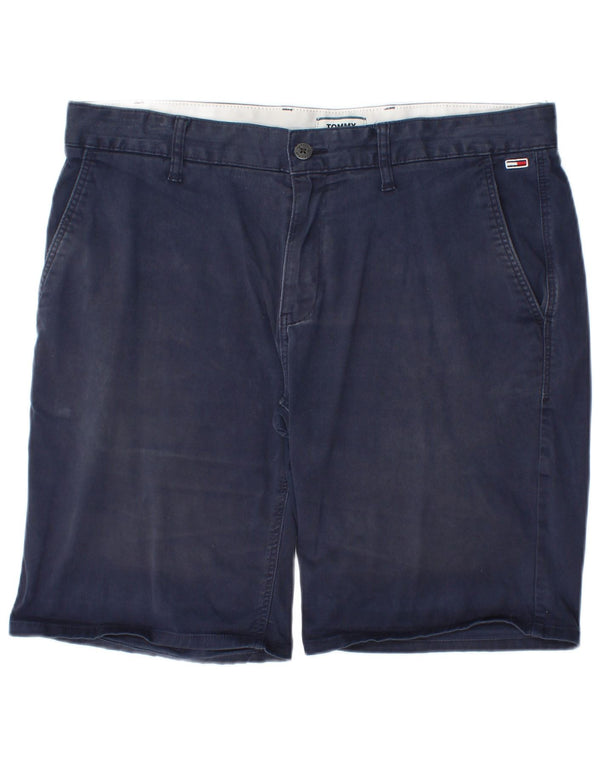 Tommy Hilfiger Mens Chino Shorts W36 Large  Navy Blue Cotton