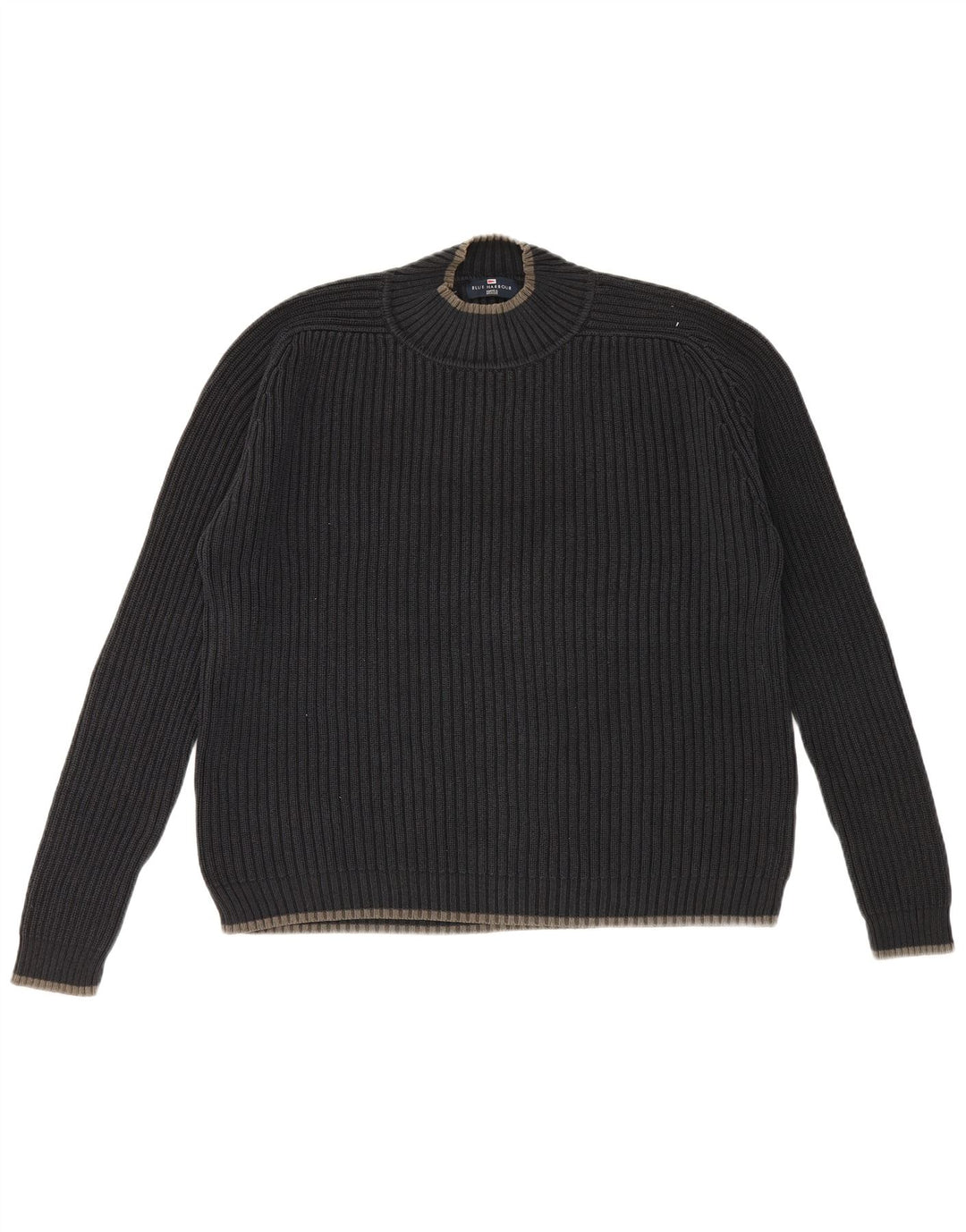 Marks & Spencer Mens Blue Harbour Crew Neck Jumper Sweater Large Navy