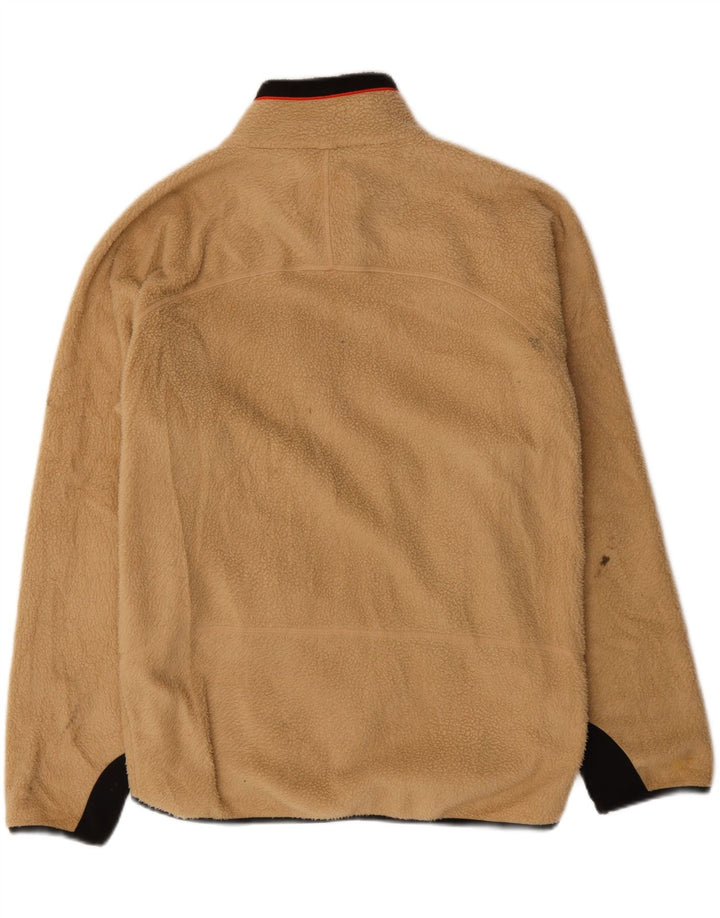 FILA Mens Fleece Jacket UK 42 XL Beige Colourblock Polyester Vintage Fila and Second-Hand Fila from Messina Hembry 