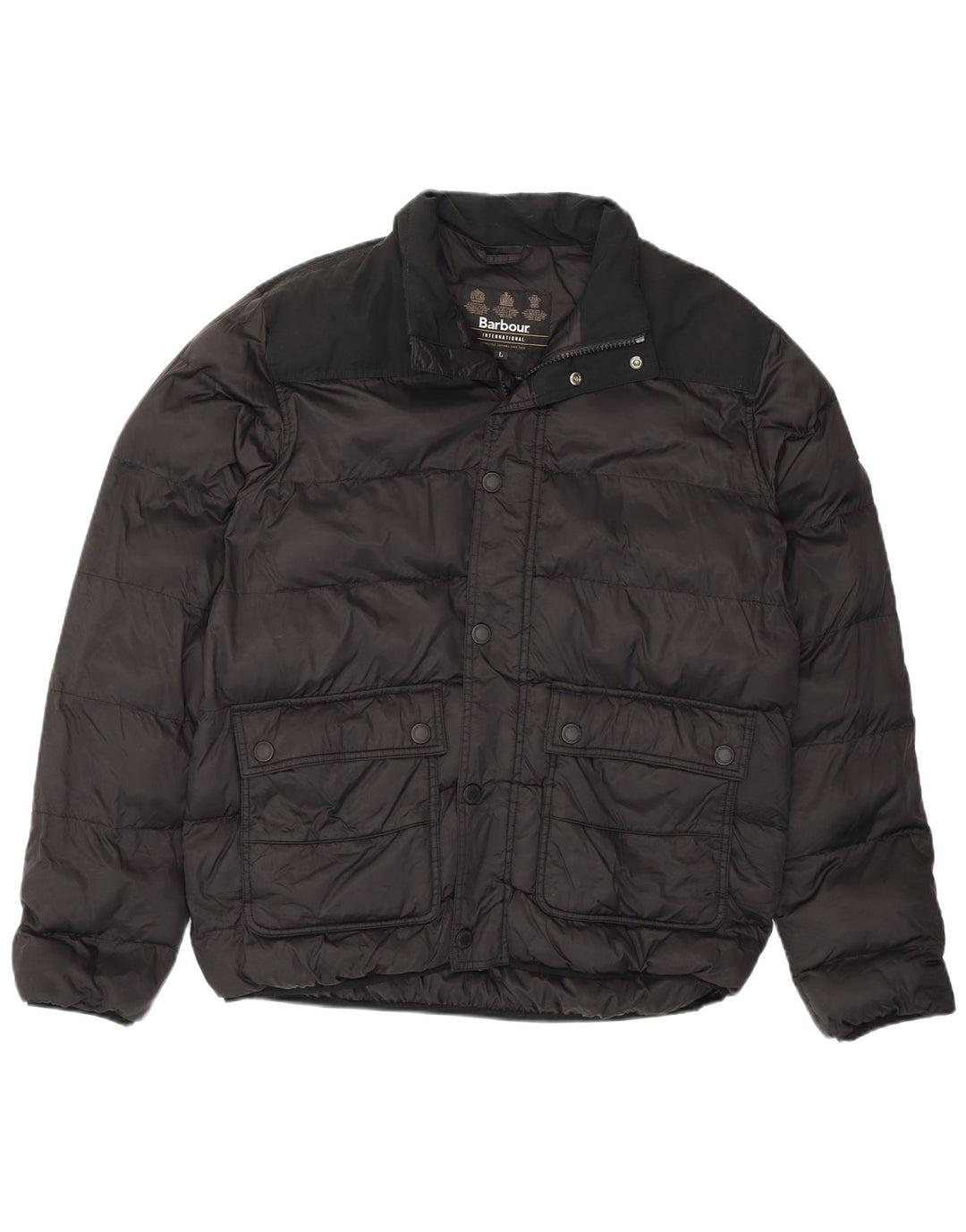 Jachetă căptușită pentru bărbați Barbour UK 40 Poliamidă neagră mare