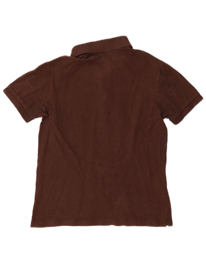 Fred Perry Mens Polo Shirt Small Brown Cotton