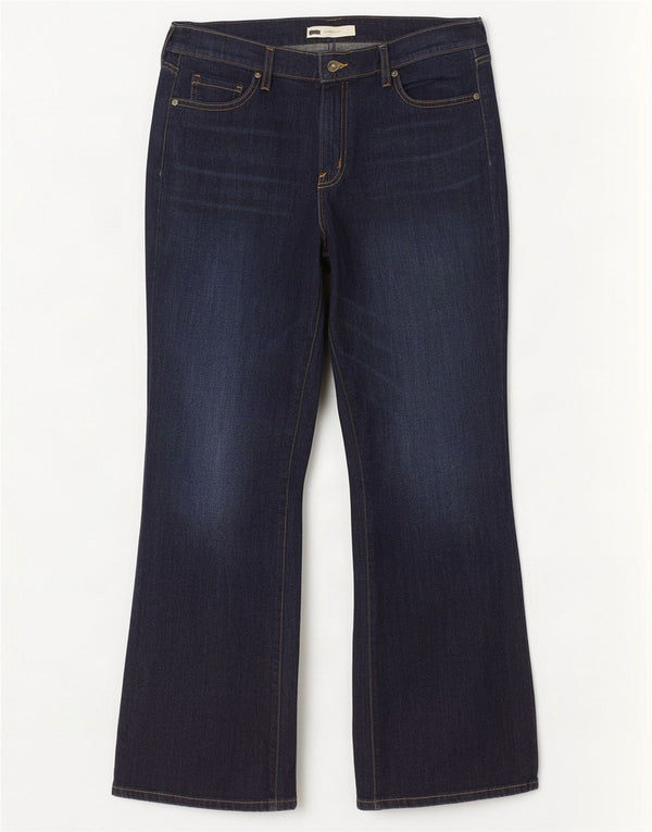 Levi's Jean bootcut taille haute 515 pour femme US 16 2XL W33 L32 Bleu marine