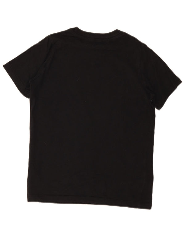 T-shirt grafica da ragazzo Nike Top 10-11 anni cotone nero medio