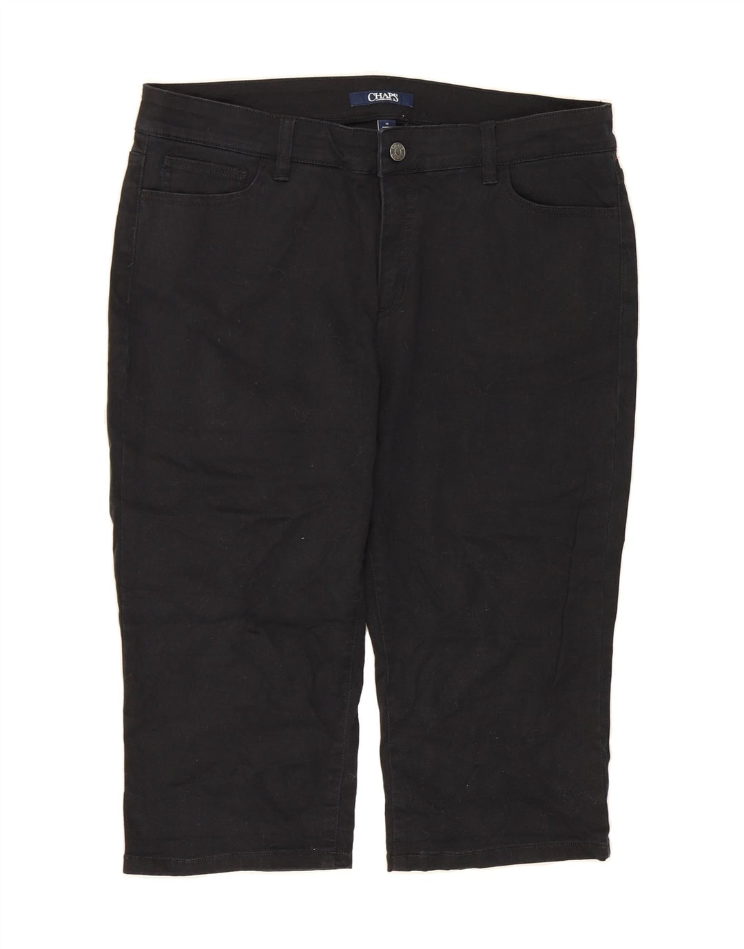 CHAPS Womens Bermuda Shorts US 14 XL W36 Black Cotton Vintage Chaps and Second-Hand Chaps from Messina Hembry 