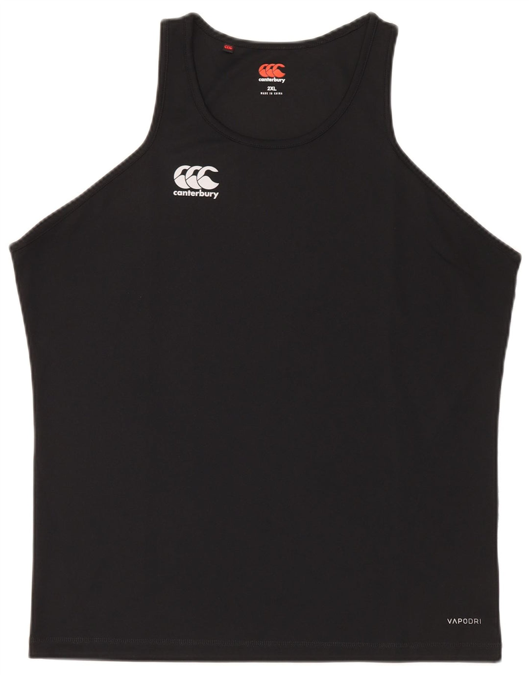 Canterbury Mens Vest Top 2XL Black Polyester