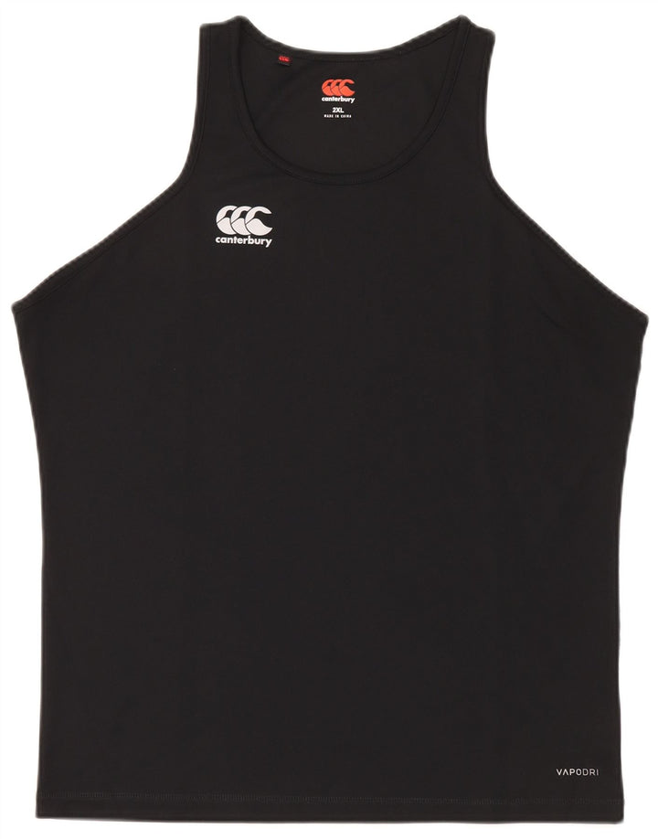 Canterbury Mens Vest Top 2XL Black Polyester