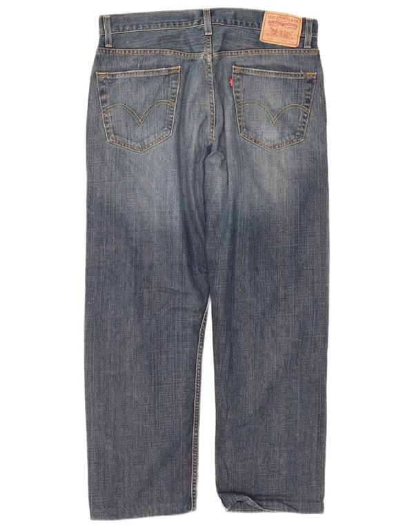 Levi's Herren 505 Regular Fit Straight Jeans W36 L29 Blaue Baumwolle