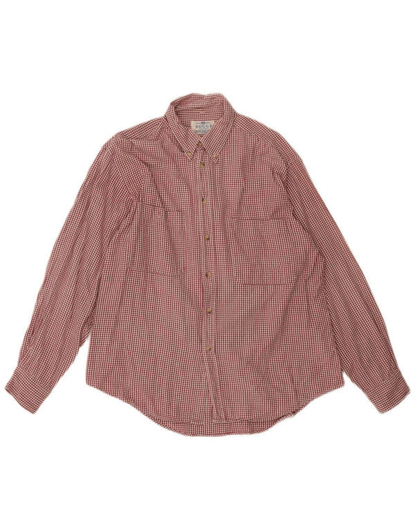 Camicia da uomo Boggi grande a quadretti rossi