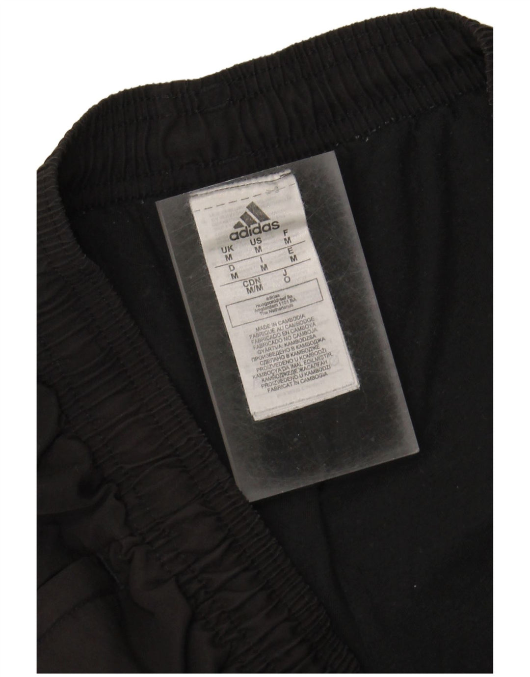 ADIDAS Mens Tracksuit Trousers Joggers Medium  Black Polyester