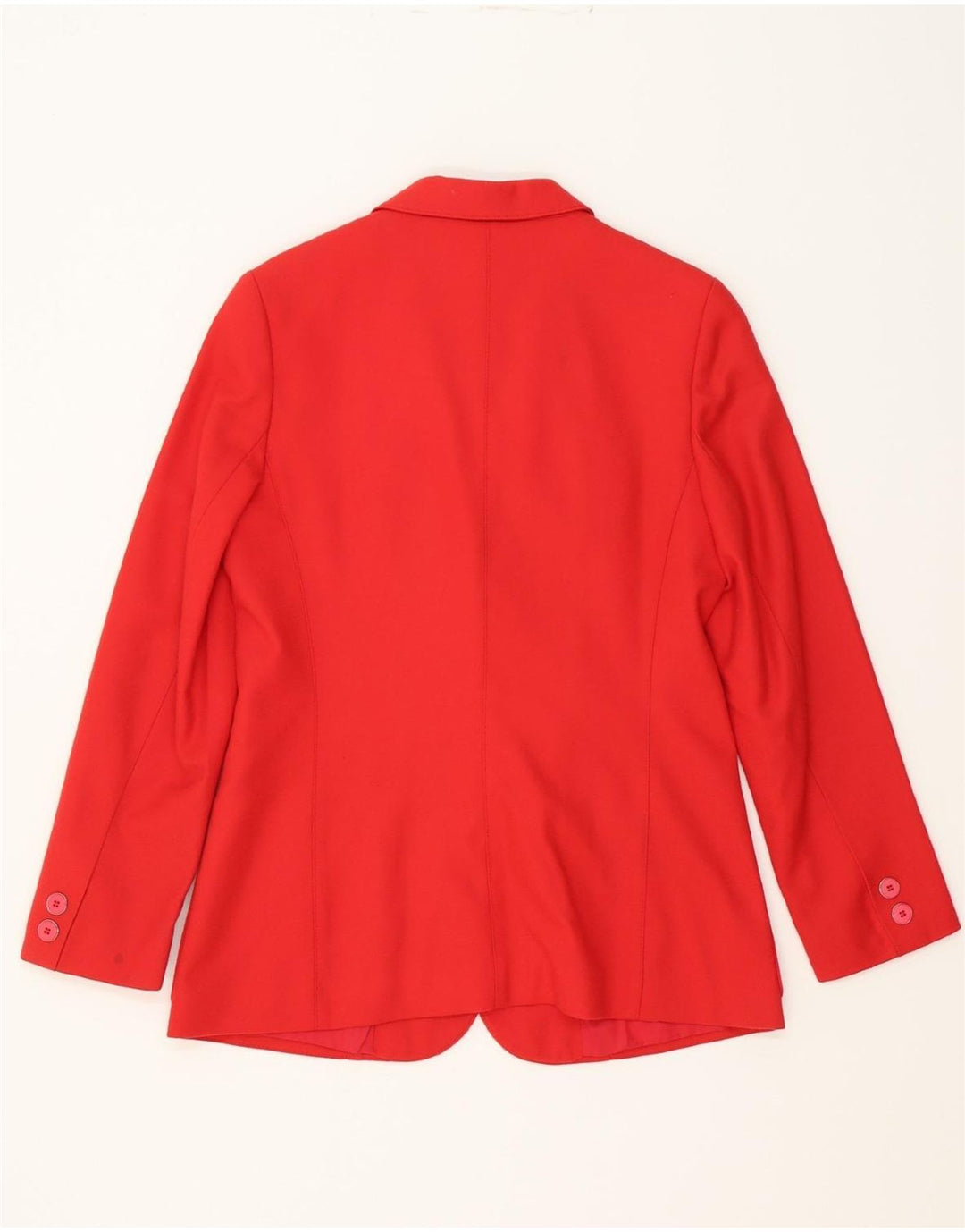 BHS Womens 2 Button Blazer Jacket UK 12 Medium Red Vintage Bhs and Second-Hand Bhs from Messina Hembry 