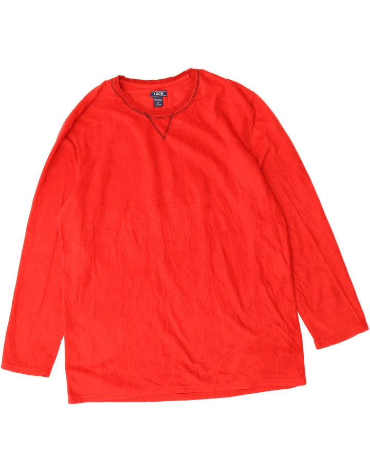 IZOD Mens Fleece Jumper XL Red Cotton Vintage Izod and Second-Hand Izod from Messina Hembry 