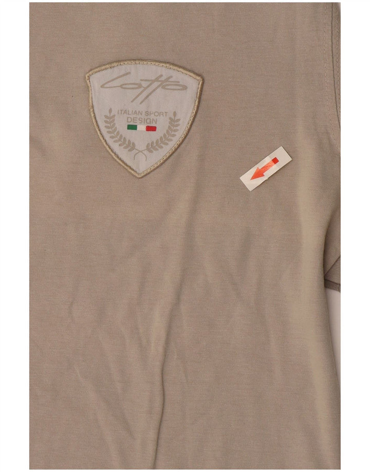 Lotto Mens T-Shirt Top Large Grey Cotton