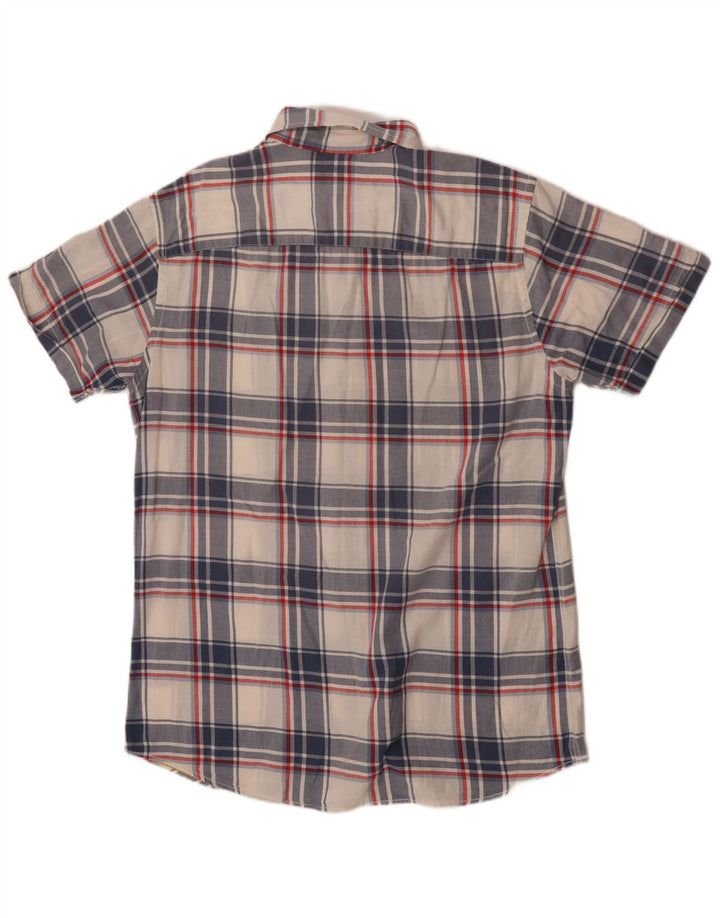 Jack & Jones Kortærmet Herreskjorte Stor Blå Plaid
