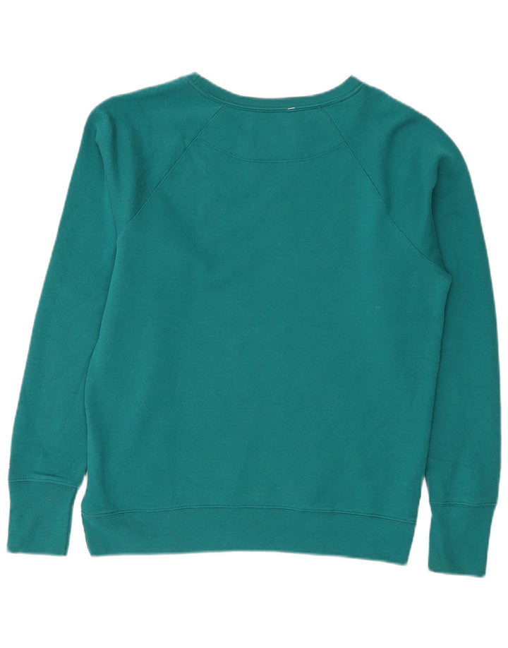 Champion Womens Sweatshirt Jumper UK 14 Medium Green Polyester