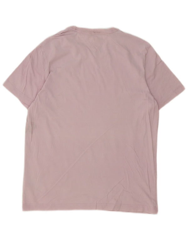Tommy Hilfiger Herre T-Shirt Top Medium Pink Bomuld