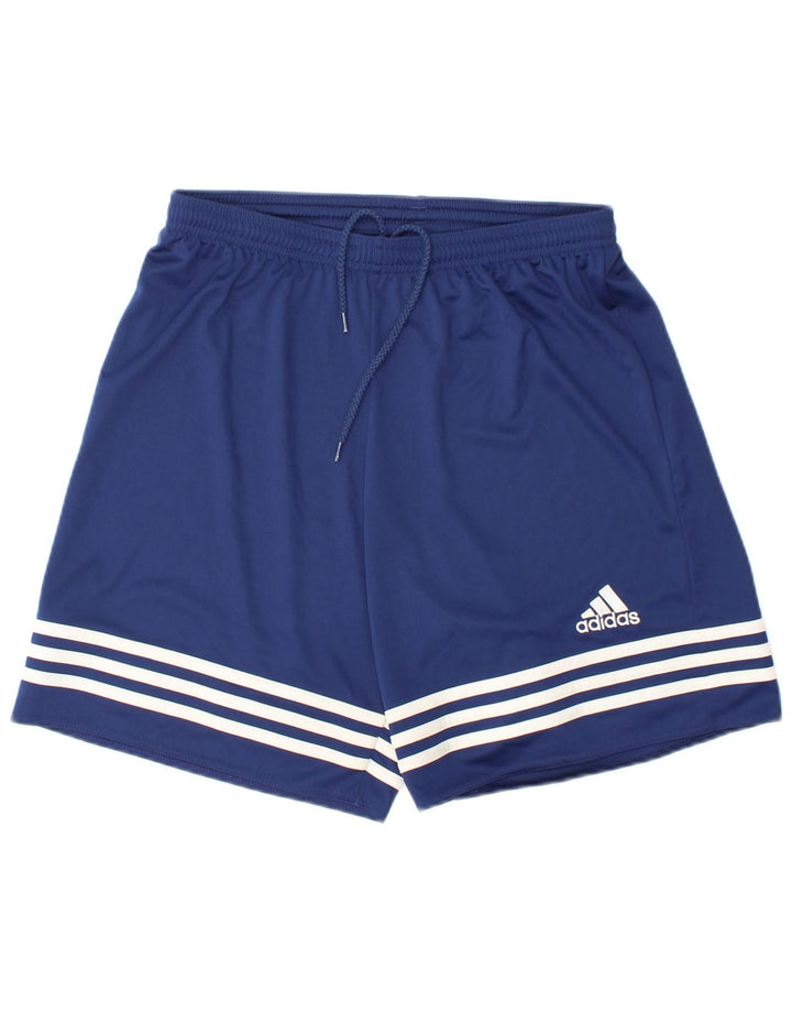 Męskie spodenki sportowe ADIDAS Climalite, średni granatowy poliester