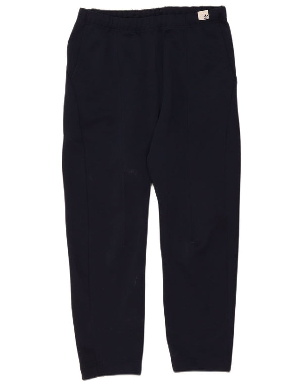 Pantaloni da tuta da uomo Adidas Small in poliestere blu navy