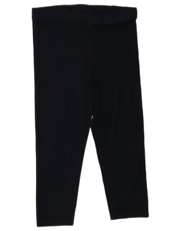 Boden Womens Capri Leggings UK 12 Medium Navy Blue Viscose