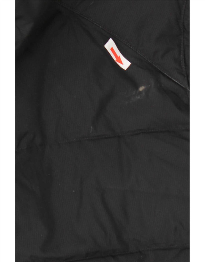 Nike Mens Hooded Padded Coat UK 40 Large Black Polyester