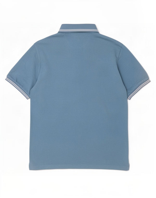 Champion Polo Easy Fit Homme Bleu Moyen Rayé Coton